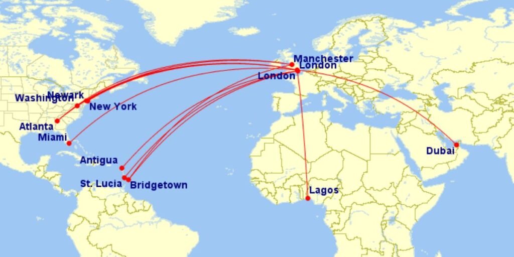 Where does Virgin Atlantic Fly direct to? Routes and Frequency