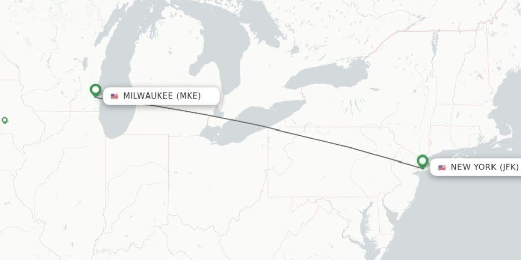 Delta Newly Added Nonstop Flights from MKE to New York's JFK