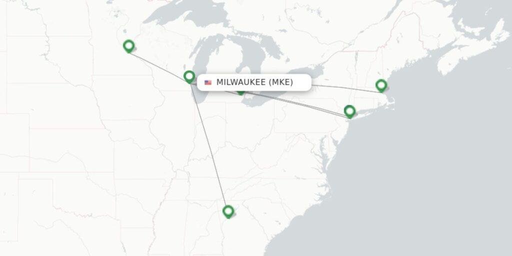 List of Delta Direct Flights From Milwaukee