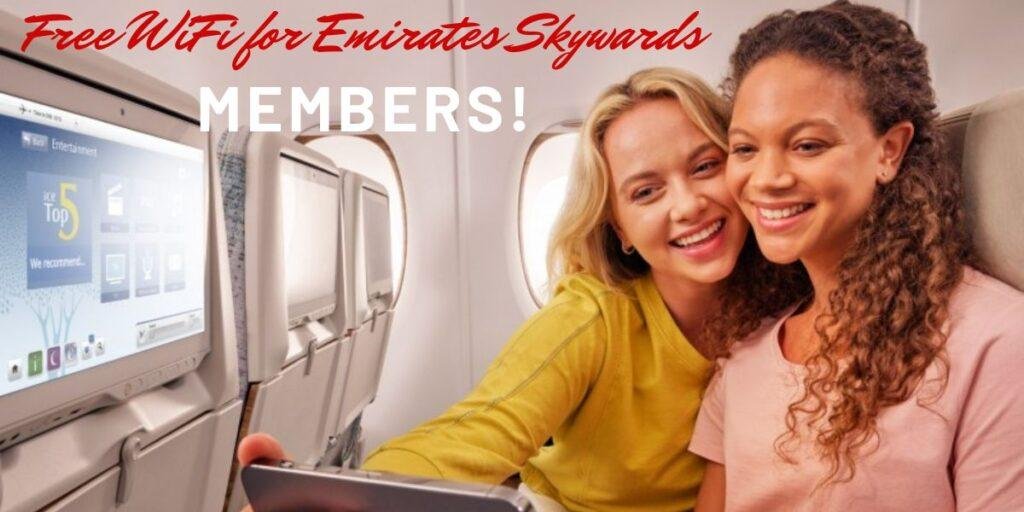 Free WiFi for Emirates Skywards Members